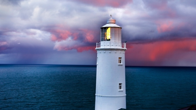 Cloudy lighthouse